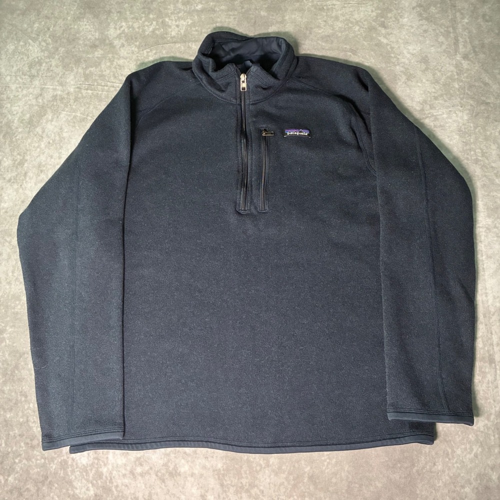 Patagonia Better Sweater Mens L Blue/Grey 1/4 Zip Fleece Pullover Gorpcore